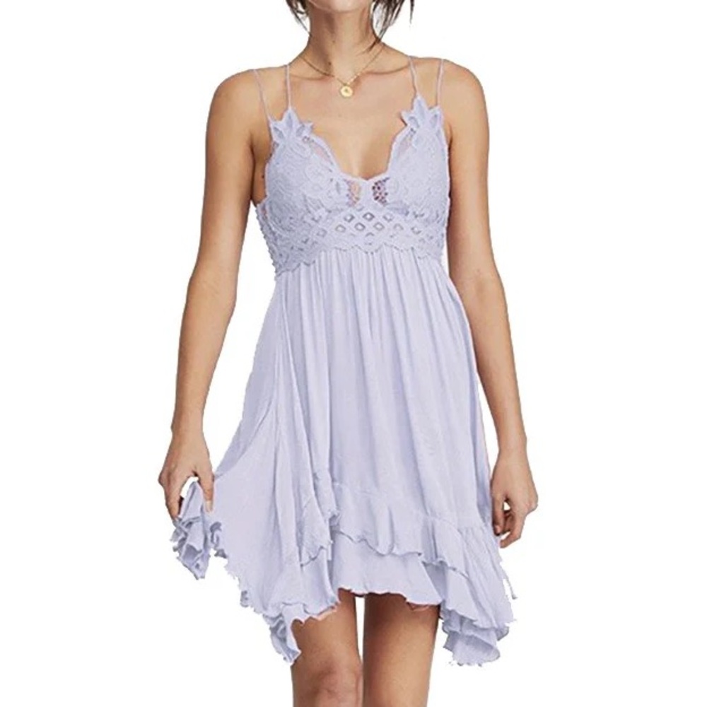 free people adella dress- light blue